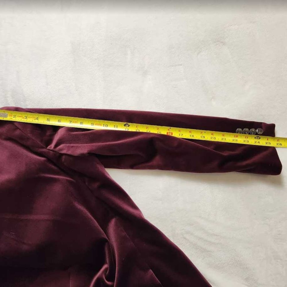 New J Crew Ludlow slim-fit shawl-collar tuxedo jacket in red velvet blazer - Picture 11 of 13